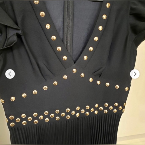 Kate spade black and gold dress, size 2, like new excellent condition, worn once - Picture 4 of 6